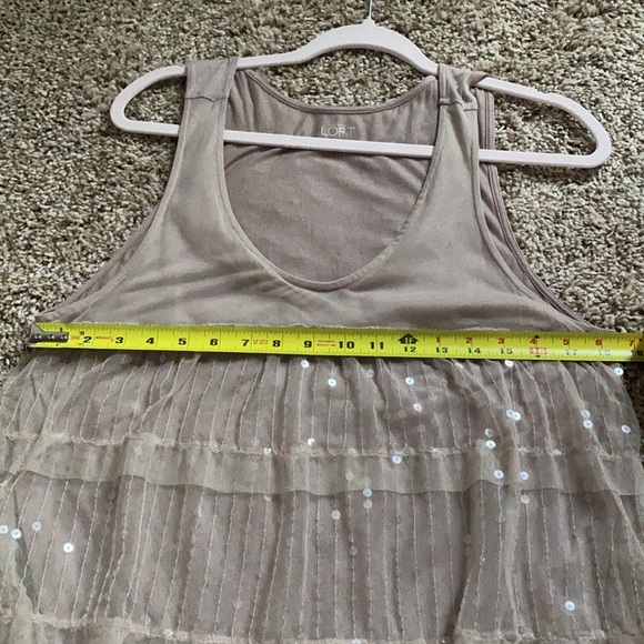 LOFT Tulle and Sequin Tank - Picture 4 of 7